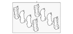 Genuine Toyota Disc Brake Pad Shim Kit 04945-02330. Fixed Price $35.56.