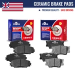 Front And Rear Ceramic Disc Brake Pads Set For 2006 - 2018 Toyota RAV4 Le 2.5L. Fixed Price $35.16.