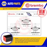 Brake Pads Set Fits Honda Accord CL9, CM2 2.4 Front 03 To 08 Brembo 45022SEAE01. Fixed Price $56.45.