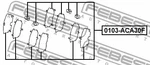 Febest 2016-2020 Toyota Mirai Disc Brake Clip Set 0103-ACA30F. Fixed Price $49.00.