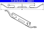 Ate 11.8116-0133.1 Spring, Brake Caliper For Bmw, Mercedes-benz, Volvo. Fixed Price $16.51.