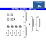 Accessory Kit, Parking Brake Shoes Ate 03.0137-9328.2 For Kia. Fixed Price $39.41.