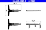 Ate Disc Brake Pads Accessory Kit For Mercedes A208 A209 0004216591. Fixed Price $11.18.