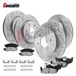 12.6INCH Front & Rear Drilled Rotors Brake Pads Kit For Nissan Armada Titan QX56. Fixed Price $195.99.