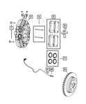 Genuine Mopar Rear Disc Brake Pad Kit 68034993AA. Fixed Price $260.13.