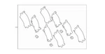 Genuine Toyota C-hr Brake Pad Shim Kit 04945-F4030. Fixed Price $19.94.