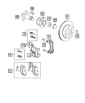 Genuine Mopar Rear Disc Brake Pad Kit 68289463AA. Fixed Price $111.15.