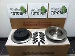 Toyota Highlander 2008-2013 New Oem Genuine Rear Brake Rotors Pads & Shim Kit. Fixed Price $258.00.