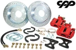 57-68 Caddy Cadillac Rear Big Brake 12" Disc Conversion Kit Red. Fixed Price $755.25.