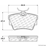 Centric Rear Disc Brake Pad For 1996-2009 Eurovan (104.07060). Fixed Price $47.98.