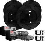Dynamic Friction 8314-54069 Brake Kit Black Zinc Coated Drilled And Slotted. Fixed Price $324.99.