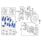 For Lexus TX350 2024-2026 0494502311 Front Disc Brake Pad Shim Kit. Fixed Price $42.26.