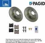 Rear Brake Disc And Pad Kit Mercedes 1990-95 W129 Pagid Ate. Fixed Price $126.39.