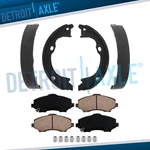 Front Ceramic Brake Pad Rear Parking Shoe For Jeep Wrangler Liberty Dodge Nitro. Fixed Price $48.37.