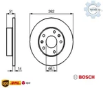 2X Bosch Brake Disc 0986478991 For Rover Freelander 25 K4F 204D3 M. Fixed Price $67.28.