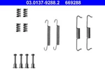 Ate Accessory Kit, Parking Brake Shoes 03.0137-9288.2. Fixed Price $18.48.