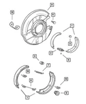 Genuine Mopar Brake Shoe To Spring 5098006AA. Fixed Price $13.06.