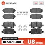 Front & Rear Ceramic Brake Pads W/mounting Clip For Honda Odyssey 2002 2003 2004. Fixed Price $49.41.