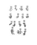 Genuine Mopar Retaining Clip 68116407AA. Fixed Price $6.21.