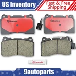 Brembo Front Ceramic Slotted Brake Pads Set For Lancer Evo Impreza Wrx Sti Brz. Fixed Price $81.92.
