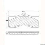 Centric Front Disc Brake Pad For Chevrolet (106.00080). Fixed Price $43.63.