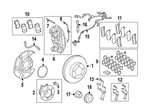 Genuine Toyota Front Disc Brake Anti-rattle Clip Set 04947-0C010. Fixed Price $10.94.