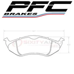 Pfc Brakes Front Disc Pad Set For 1993-1997 Eagle Vision Braking Mf. Fixed Price $75.98.