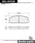 Centric Rear Disc Brake Pad For 6, Protege, RX-7 (301.03320). Fixed Price $33.59.