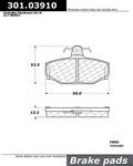 Centric Rear Disc Brake Pad For Volvo (301.03910). Fixed Price $26.85.