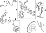 Genuine Nissan Disc Brake Anti-rattle Clip Set D1M80-6RR0A. Fixed Price $118.61.