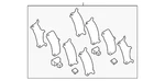 Genuine Toyota Disc Brake Pad Shim Kit 04946-02210. Fixed Price $41.91.
