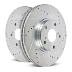 Pair Of Powerstop Fits Ram 11-12 3500 Evolution Drilled & Slotted Rotors Set. Fixed Price $143.20.