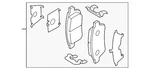 Genuine Front Brake Pad Attachment Kit D0YN-33-29ZA. Fixed Price $40.53.