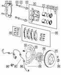 Genuine Mopar 2006-2010 Jeep Grand Cherokee Front Wheel Brake Pad Kit 2AMV3868AB. Fixed Price $59.93.