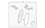 Genuine Mazda Disc Brake Anti-rattle Clip Set DGY9-33-29Z. Fixed Price $44.80.