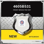 Genuine Mitsubishi Front Brake Pad Set 4605B531. Fixed Price $102.00.