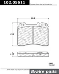 Centric Front Disc Brake Pad For Mercedes-benz (102.05611). Fixed Price $22.73.
