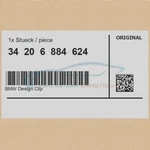 Genuine Bmw 34206884624 - Design Clip. Fixed Price $56.02.