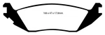 Ebc Brakes DP41639R Disc Pad Set Rear Yellowstuff Our Flagship Range Fmsi. Fixed Price $170.42.