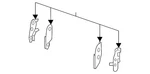 Genuine Nissan Disc Brake Anti-rattle Clip Set D4080-6RA0C. Fixed Price $103.41.