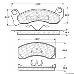 Centric Front Disc Brake Pad Ford (104.04310). Fixed Price $38.75.