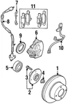 Genuine Ford Disc Brake Pad Retaining Clip F5RZ-2B486-A. Fixed Price $13.99.