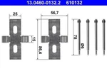 Ate Disc Brake Pads Accessory Kit For Mercedes C107 R107 0004212491. Fixed Price $8.94.