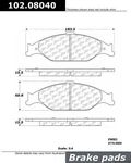 Centric Front Disc Brake Pad 1999-2004 Ford Mustang (102.08040). Fixed Price $28.57.