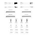 Genuine Dynamic Friction Dfc Disc Brake Hardware Kit 340-76034. Fixed Price $7.24.