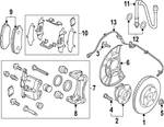 Genuine Mazda Disc Brake Anti-rattle Clip Set K1YW-33-29ZA. Fixed Price $68.95.