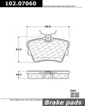 Centric Rear Disc Brake Pad For 1996-2009 Eurovan (102.07060). Fixed Price $26.28.