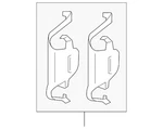 Genuine Bmw Brake Pads Retainer Spring 34-11-6-860-087. Fixed Price $22.57.