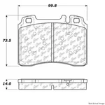 Centric Front Disc Brake Pad For Mercedes-benz (104.05611). Fixed Price $54.89.