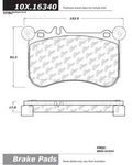 Centric Front Disc Brake Pad For Mercedes-benz (104.16340). Fixed Price $62.80.